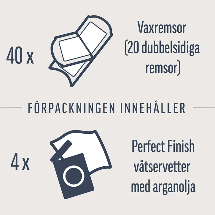 Veet Expert Cold Wax Strips Normal Skin Legs & Body 40 pcs Veet