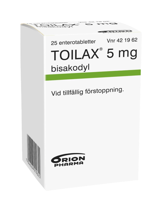 Toilax enterotablett 5 mg 25 st Toilax