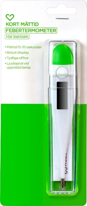 Hjärtats febertermometer för ändtarm Hjärtats