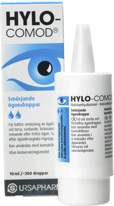 Hylo-Comod Smörjande Ögondroppar 10 ml Hylo
