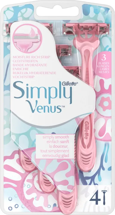 Gillette Simply Venus 3 Engångshyvel för kvinnor 4-pack Venus