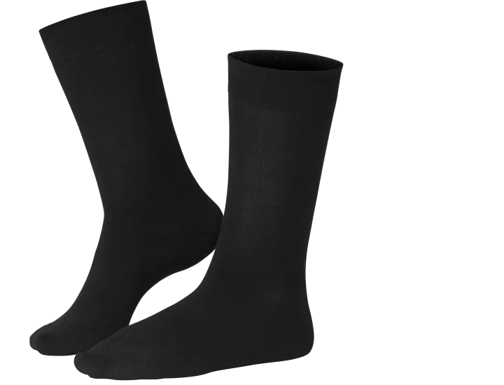 Life Wear Komfortstrumpa Lös Resår Bambu Svart 34/36 Life Wear