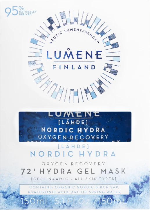 Lumene Nordic Hydra Oxygen 72h Recovery Gel Mask 150 ml Lumene