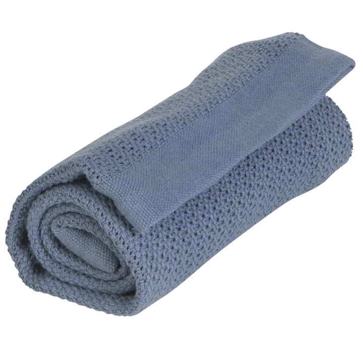Vinter & Bloom Filt Soft Grid EKO Denim Blue 100x75cm Vinter & Bloom