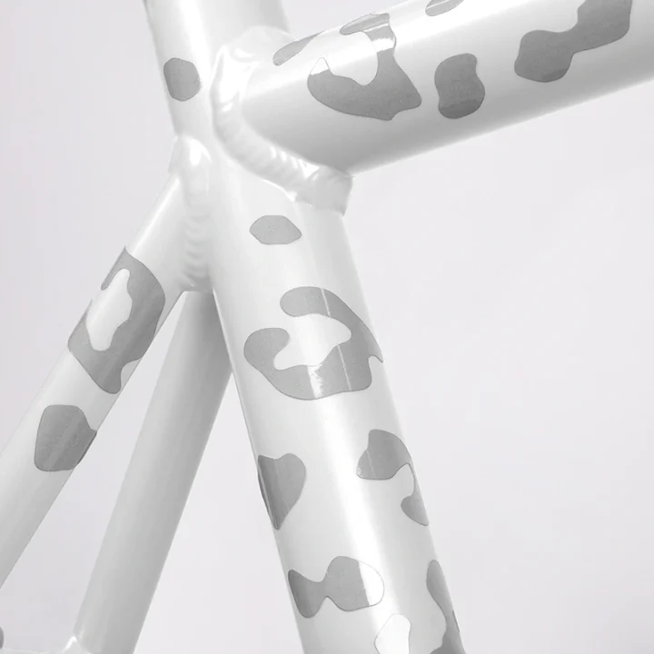 Bookman Reflective Stickers Leopard Print White Bookman