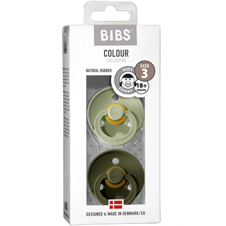 BIBS Napp Sage / Hunter Green +18 månader 2-pack Bibs