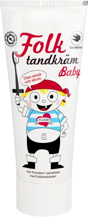 Folktandkräm Baby Utan smak och skum 50 ml Folktandkräm