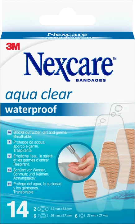Nexcare Aqua Clear Waterproof Plåster 14 st Nexcare