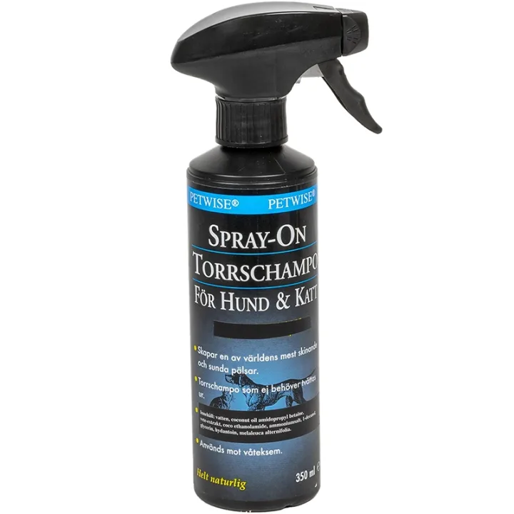 Petwise Spray On Torrschampo Hund & Katt 350 ml Petwise