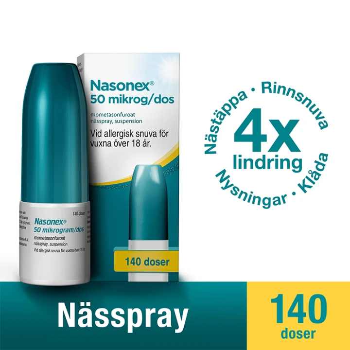 Nasonex nässpray suspension 50 µg/dos 140 doser Nasonex