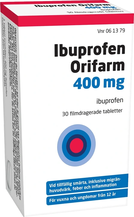 Ibuprofen Orifarm 400 mg filmdragerad tablett 30 st Orifarm