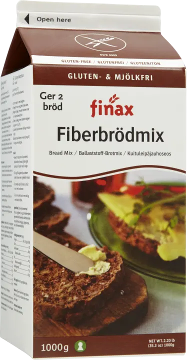 Finax Fiberbrödmix Glutenfri 1 kg Finax