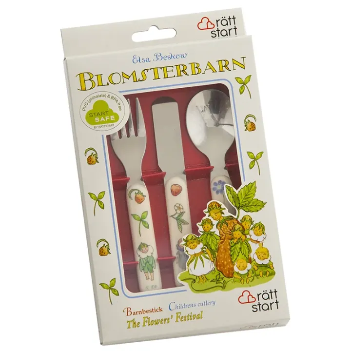 Elsa Beskow Bestick Blomsterbarn Rätt start