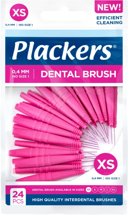 Plackers Dental Brush XS 0,4 mm 24 st Plackers