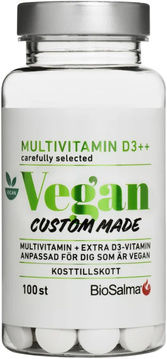 BioSalma Multivitamin Vegan D-vitamin++ 100 tabletter BioSalma