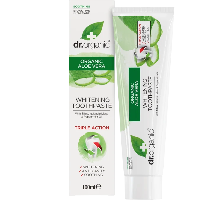 Dr. Organic Aloe Vera Tandkräm med fluor 100 ml Dr.Organic