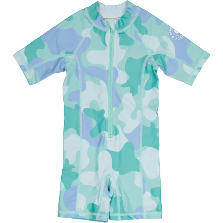 Geggamoja UV Dräkt Camo 50+ Mint 134/140 Geggamoja