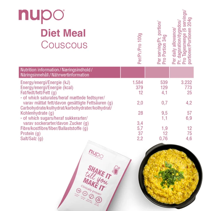 Nupo Diet Meal Couscous 10 portioner Nupo