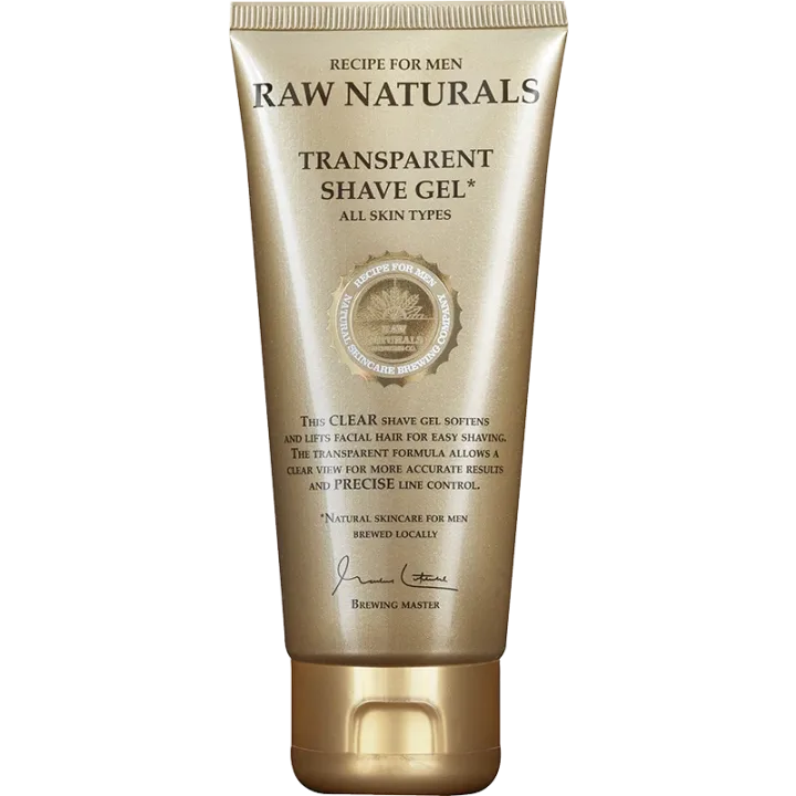 Raw Naturals Transparent Shave Gel 100 ml Raw Naturals