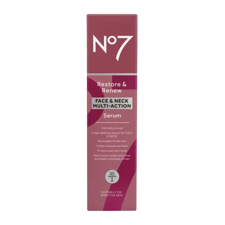 No7 Restore & Renew Multi Action Face & Neck Serum 30 ml No7