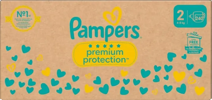 Pampers Premium Protection S2 4-8kg 240st Pampers