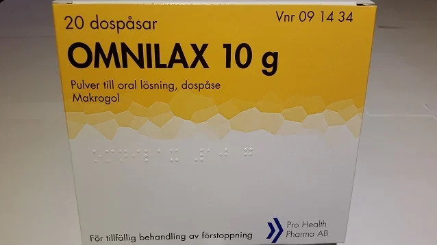 Omnilax Pulver till oral lösning i dospåse 10 g 20 st Omnilax