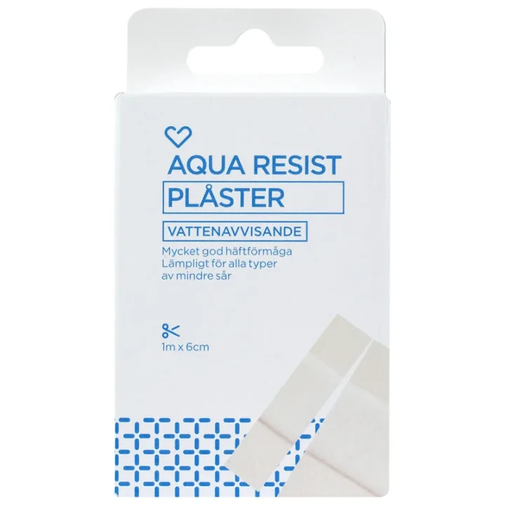Hjärtats Aqua Resist plåster 6cmx1m Hjärtats