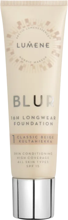 Lumene Blur 16h Longwear Foundation SPF 15, 30 ml Classic Beige Lumene