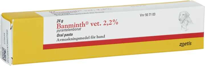 Banminth vet. Oral pasta i tub 2,2% för hund 24g Banminth