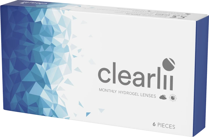 Clearlii Monthly Hydrogel Lenses månadslins 6-pack -1.75 Clearlii