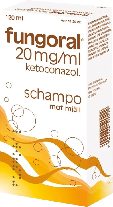 Fungoral schampo 20 mg/ml 120 ml Fungoral