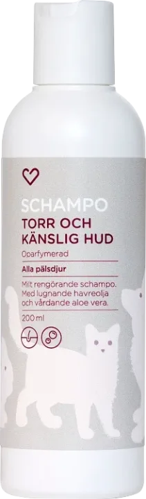 Hjärtats Schampo Alla Pälsdjur torr & känslig hud 200 ml Hjärtats