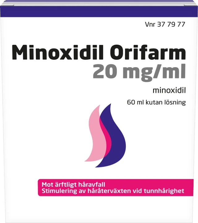Minoxidil Orifarm kutan lösning 20 mg/ml 60 ml Orifarm