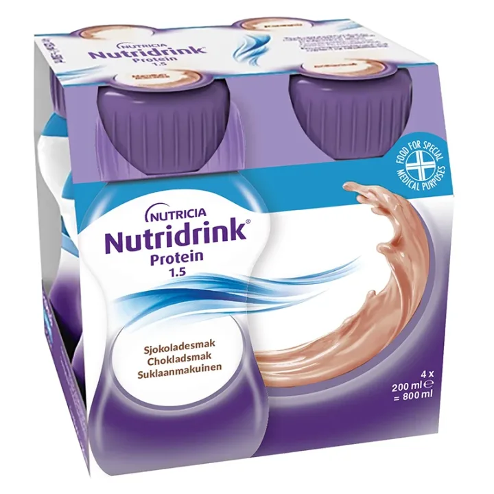 Nutridrink Protein Choklad 4x200 ml Nutridrink