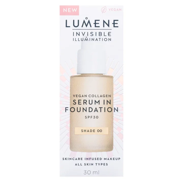 Lumene Invisible Illumination Vegan Collagen Serum in Foundation SPF30 30 ml 00 Lumene
