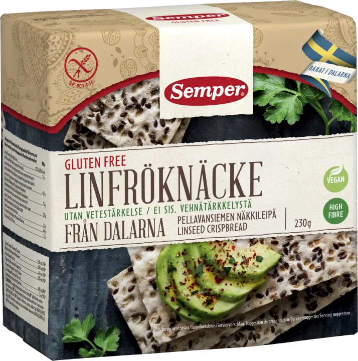 Semper glutenfria Linfröknäcke 230 g Semper