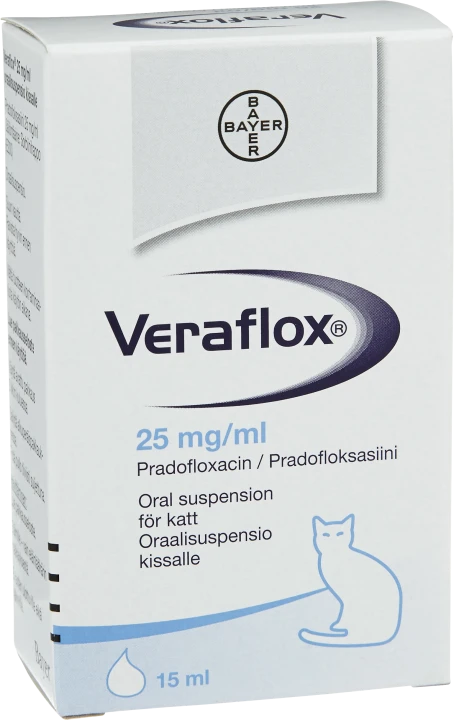 Veraflox Oral suspension 25mg/ml Flaska, 15ml 
