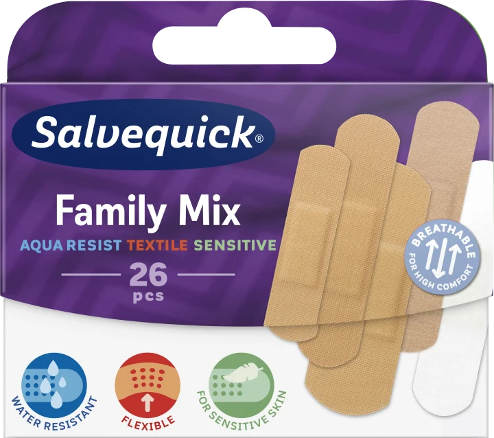 Salvequick Family Mix 26 st Salvequick