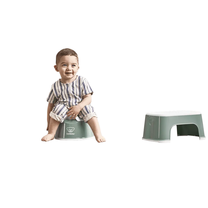 BabyBjörn Smart Potta Grågrön/Vit Babybjörn