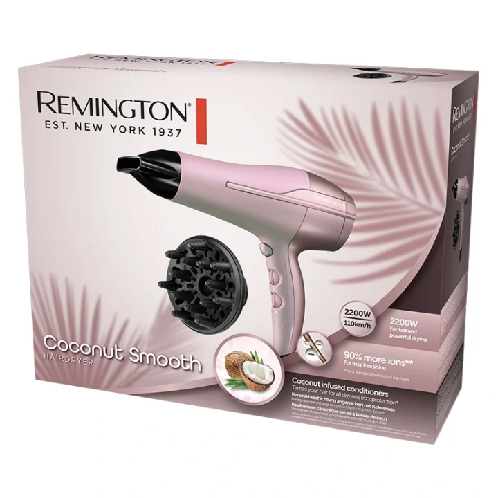 Remington D5901 Coconut Smooth Hairdryer Remington