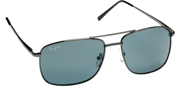 Haga Eyewear Solglas Prague Shiny Gun-Grey Lens Haga Optik