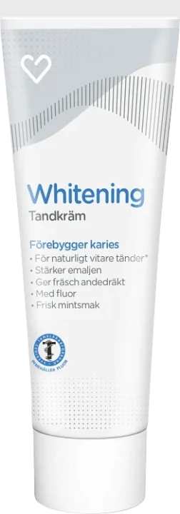 Hjärtats Tandkräm Whitening 75 ml Hjärtats
