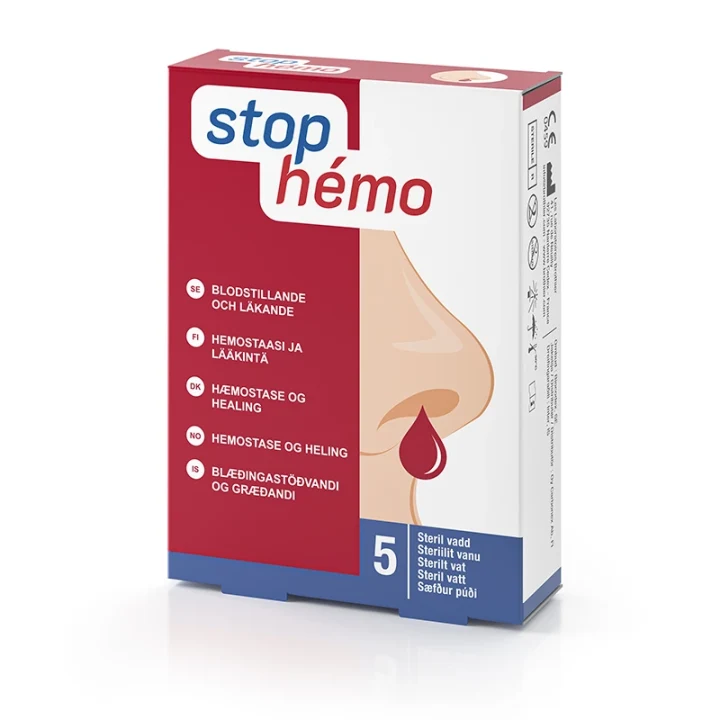 Stop-hemo blodstillande vadd 5 st Stop Hémo