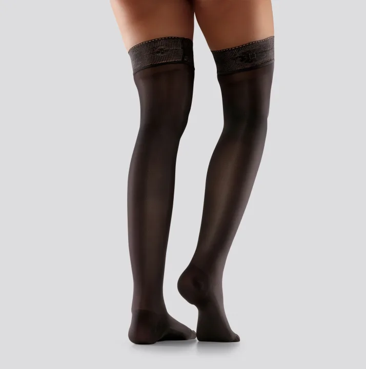 Mabs Nylon Stay Up Black 1 par M Mabs