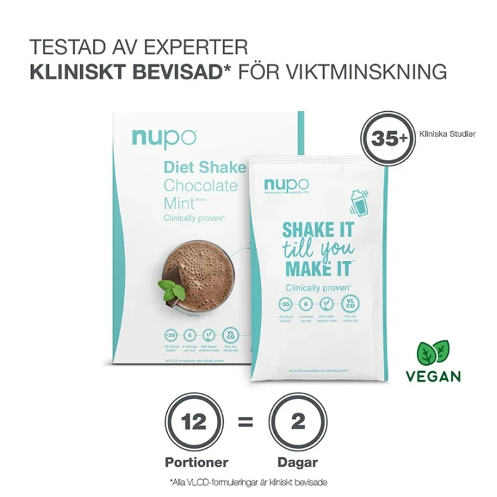 Nupo Diet Shake Chocolate Mint 10 portioner Nupo