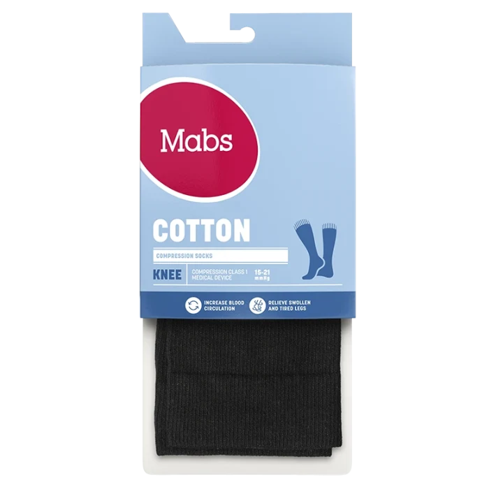 Mabs Cotton Knee Wide Black 1 par M Mabs
