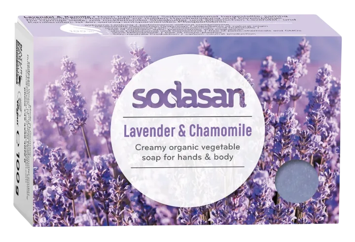 Sodasan Ekologisk Tvål Lavendel & Kamomill 100 g Sodasan