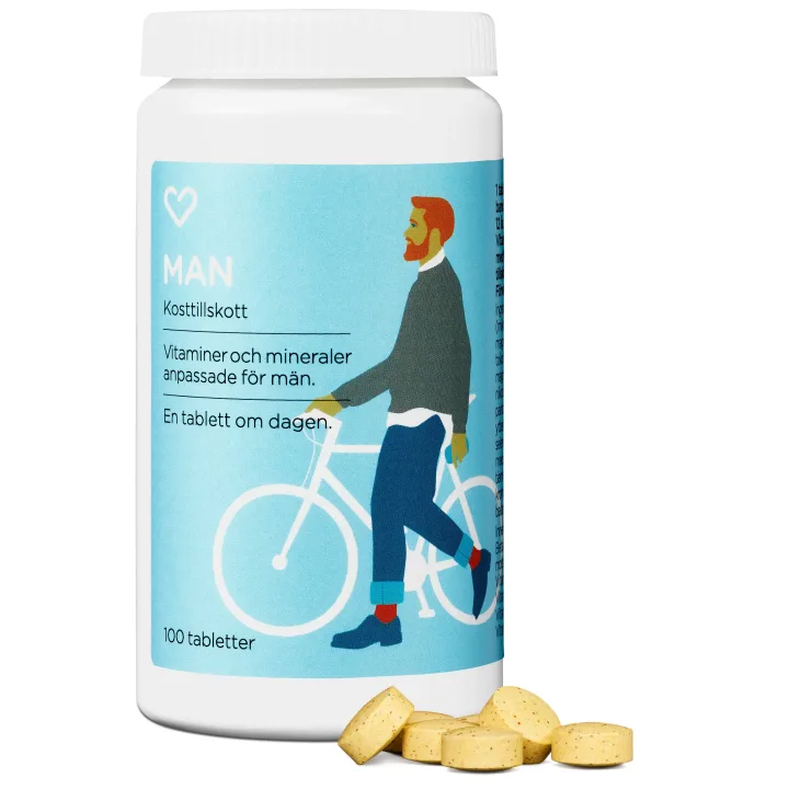 Hjärtats Multivitamin Man 100 st Hjärtats