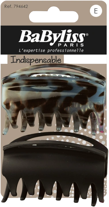 BaByliss Krokoklämma Anti-Glid blandade färger 2 st BaByliss