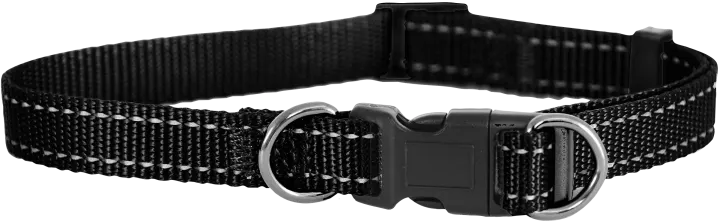 Dogman Justerbart Halsband Iris Svart 22-35 cm Dogman